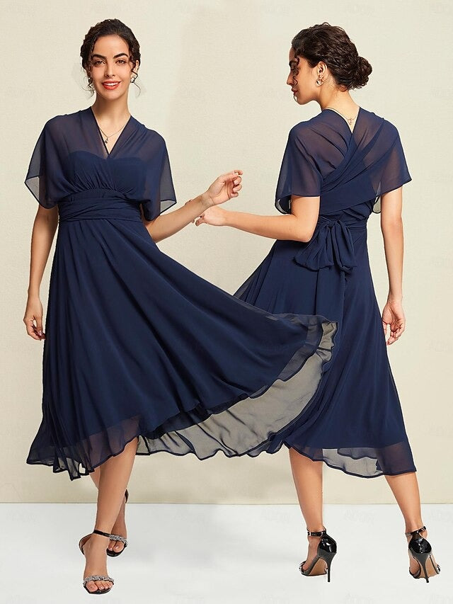 TAMARA - VESTIDO MIDI DE GASA