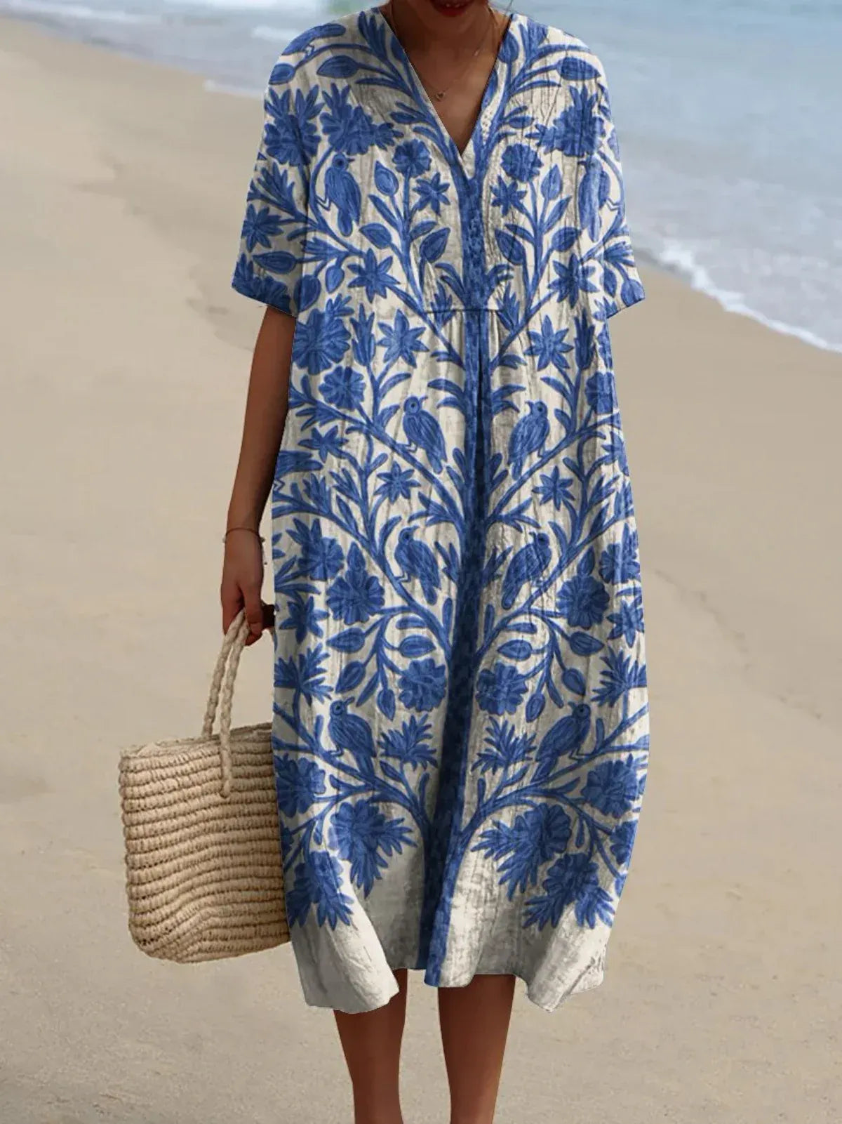 OLIVIA - VESTIDO MIDI ESTAMPADO