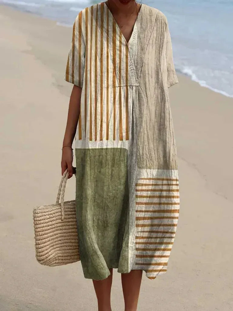 AIRA - VESTIDO MIDI ESTAMPADO