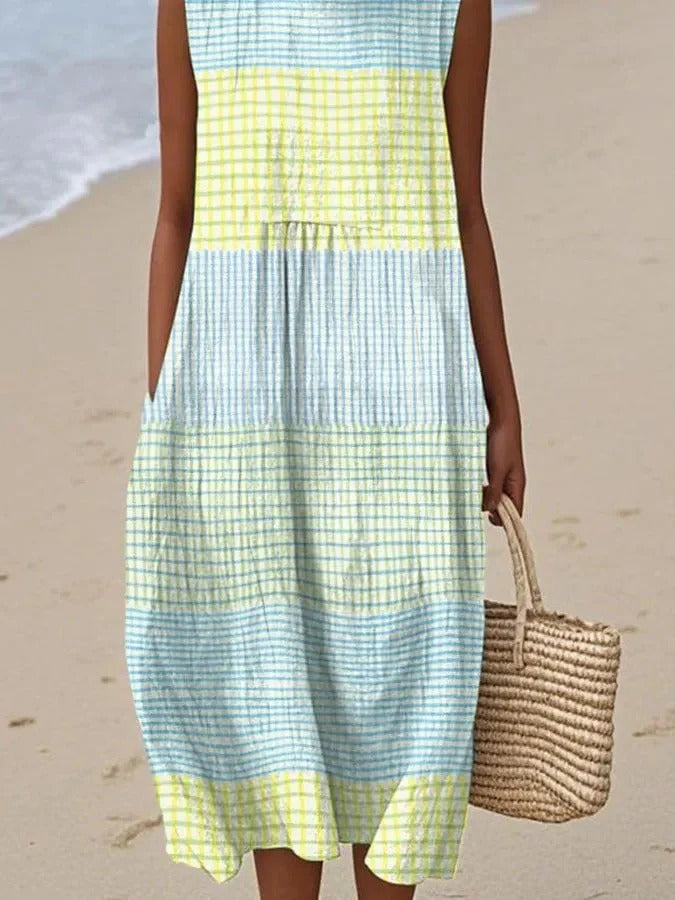 ANA - VESTIDO MIDI ESTAMPADO