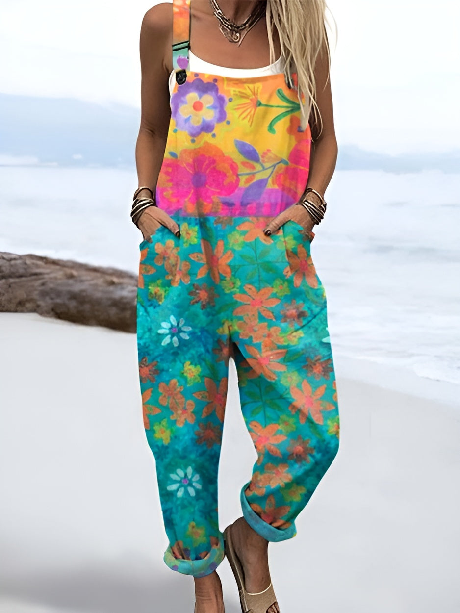 Liv™ | Overol de Flores Acuareladas