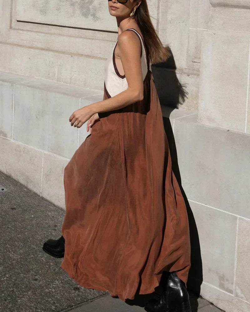 Donna - Vestido largo con cuello en V