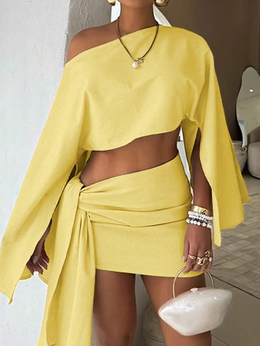 Beach - Conjunto de top y pareo