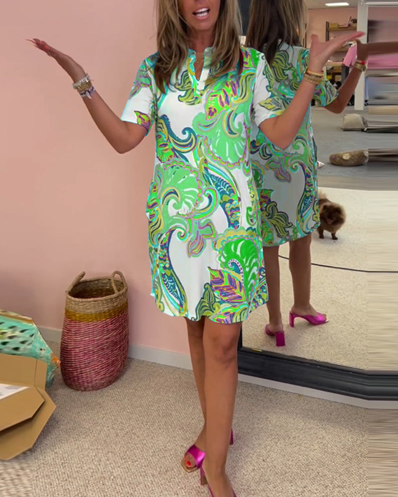 Nadia - Vestido midi estampado