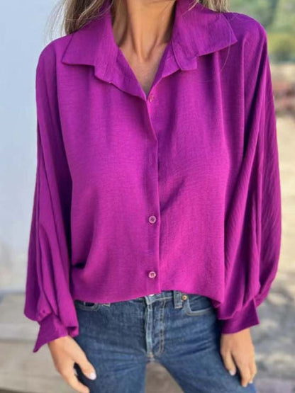 Blusa larga con botones