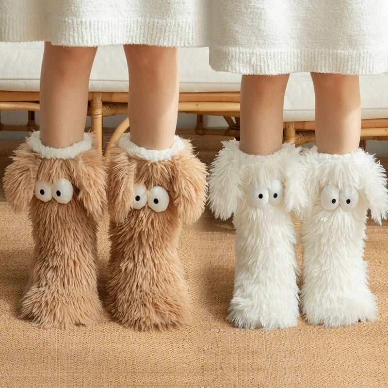 Calcetines de Suelo de Peluche CozyPaw