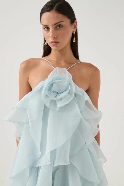 Leona - Vestido largo con volantes