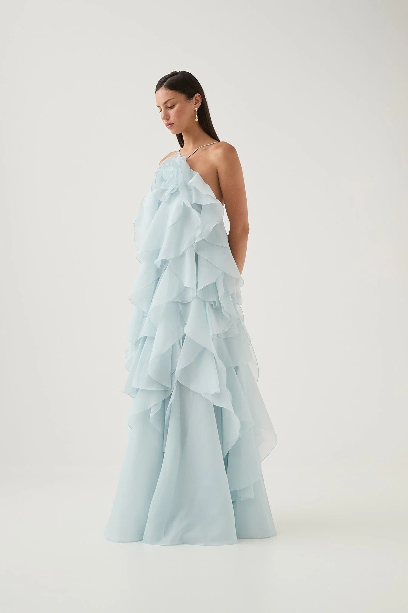 Leona - Vestido largo con volantes