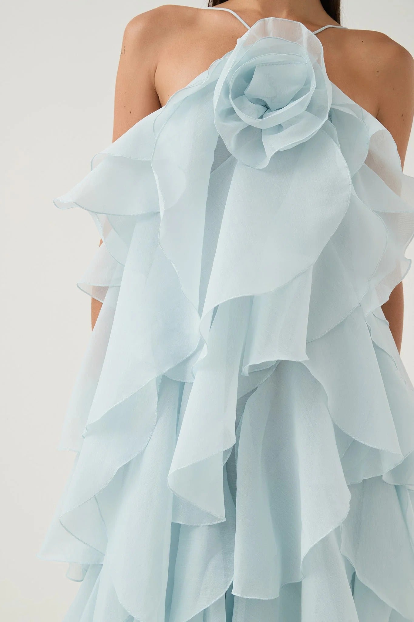 Leona - Vestido largo con volantes