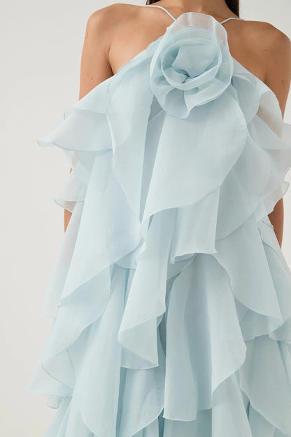 Leona - Vestido largo con volantes