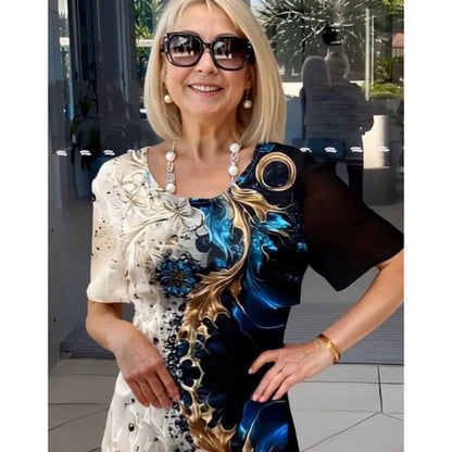 Yara - Vestido midi estampado