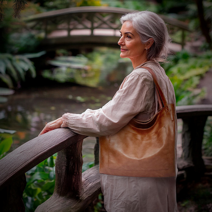 Ringelblume | Squisita Bolsa de Hombro de Lujo en Material Suave