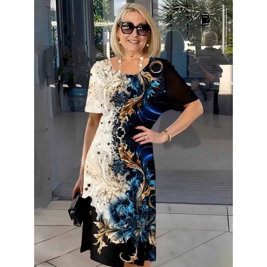 Yara - Vestido midi estampado