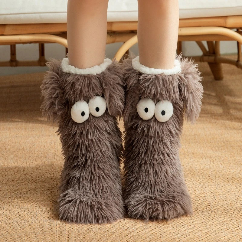 Calcetines de Suelo de Peluche CozyPaw