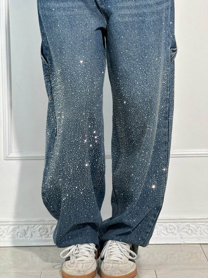 Pantalón vaquero glitter