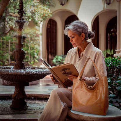 Ringelblume | Squisita Bolsa de Hombro de Lujo en Material Suave
