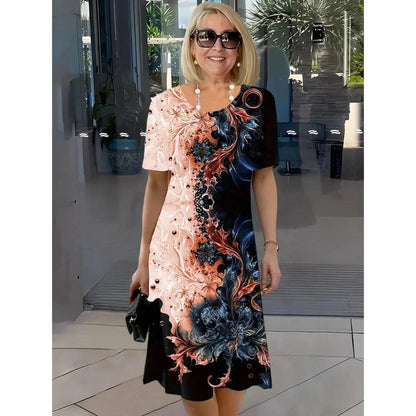 Yara - Vestido midi estampado