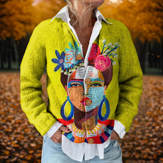Anna - Cárdigan de Diseño Artístico