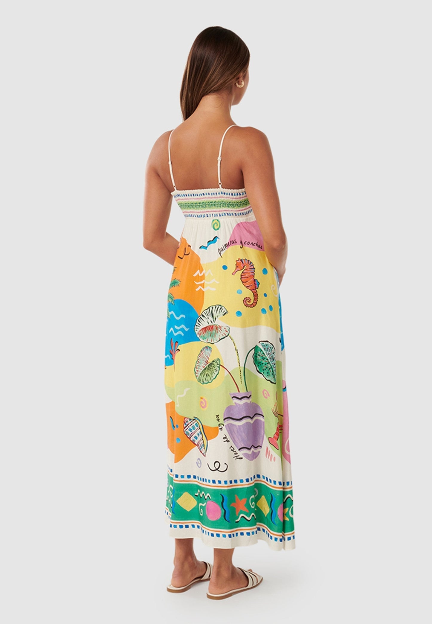 Adaia - Midi vestido estampado