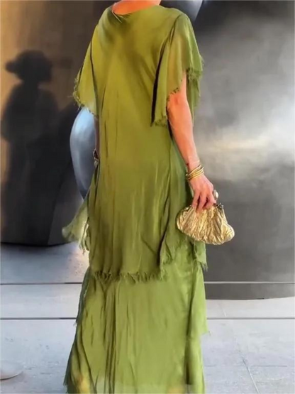 Lara - Vestido largo en cascada