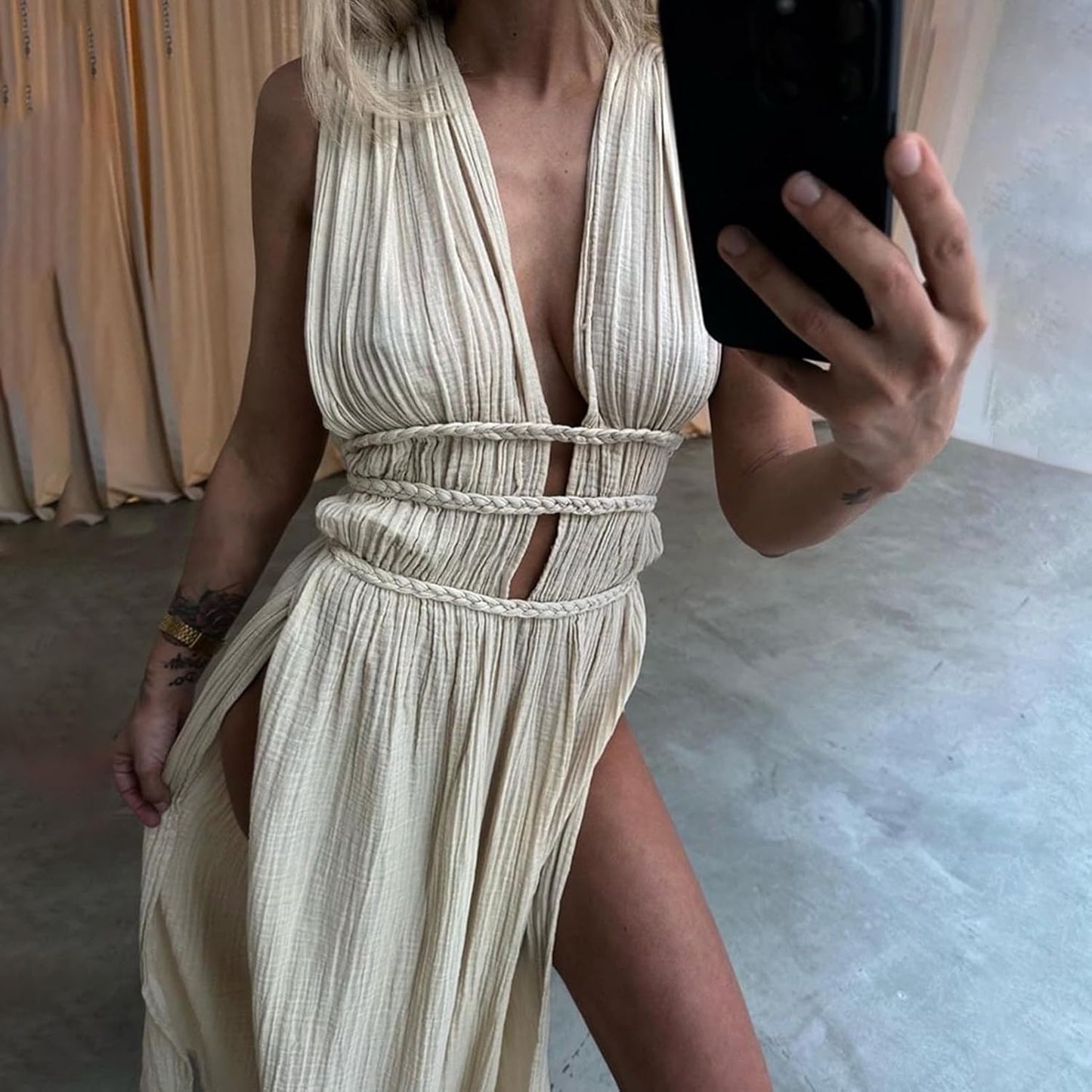 Afra - Vestido largo sin mangas