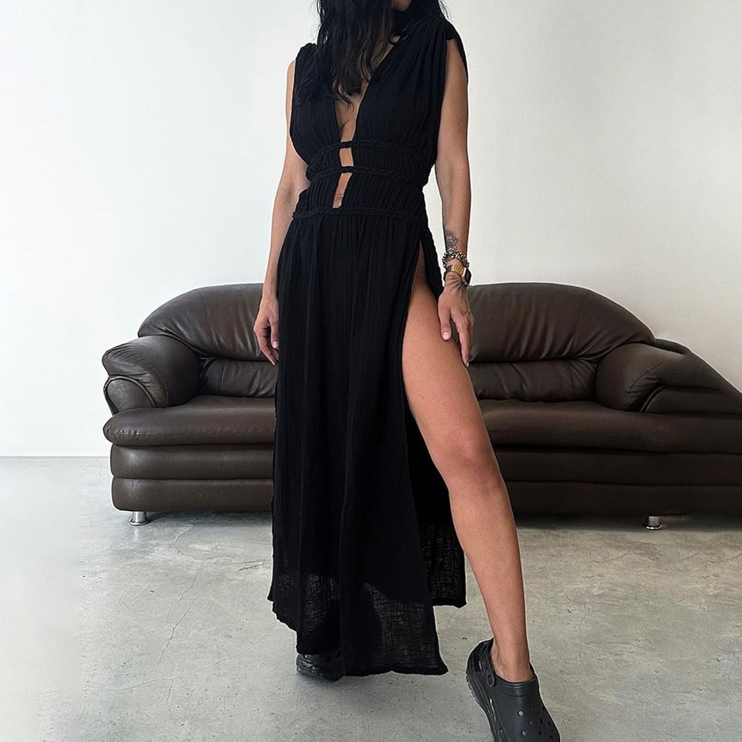 Afra - Vestido largo sin mangas