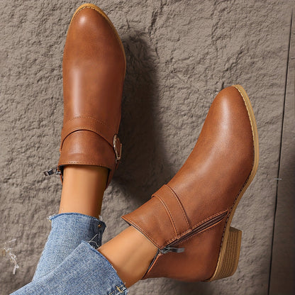 Amélina™ | Botines cómodos con hebilla para cuidar pies sensibles