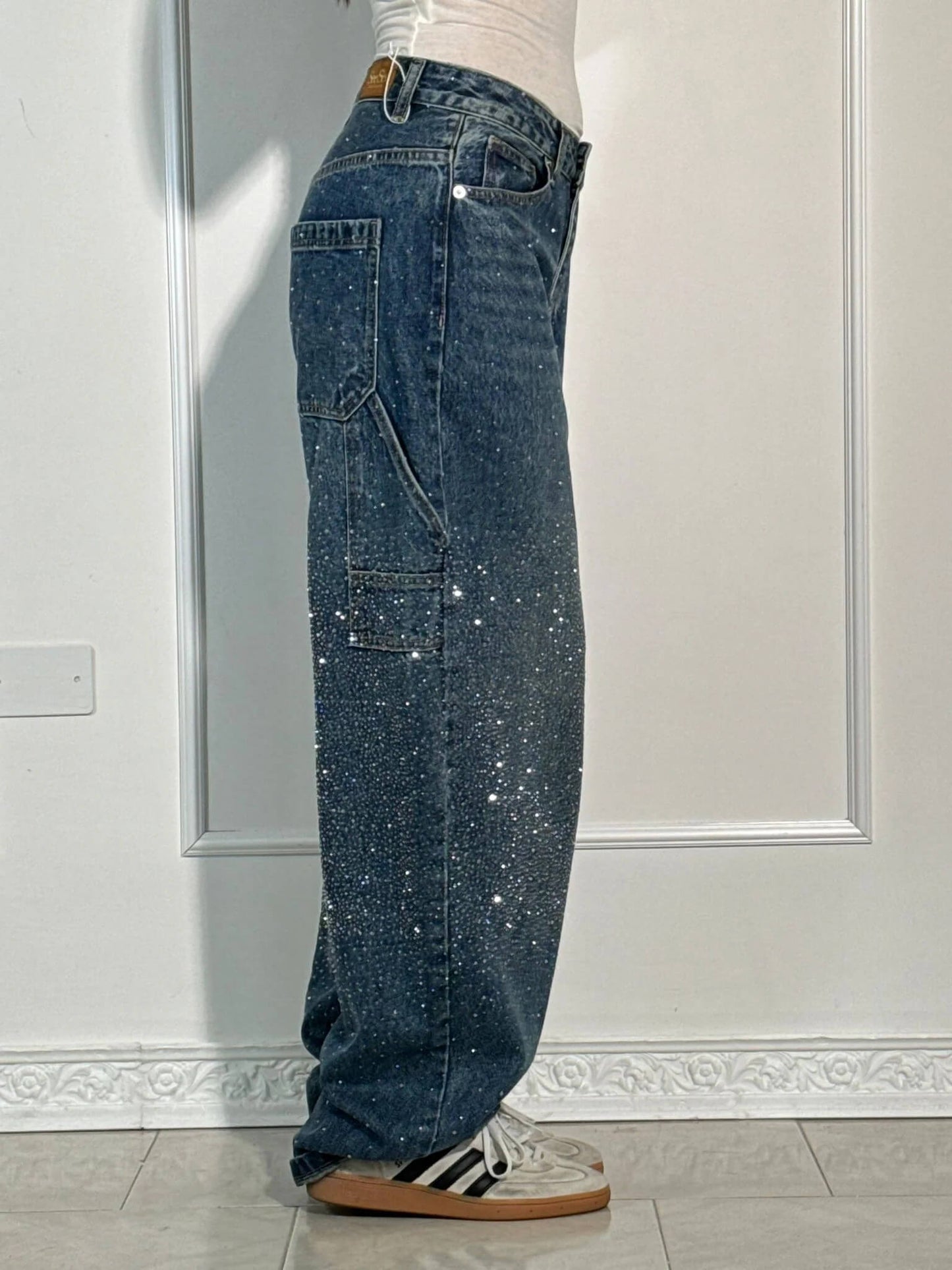 Pantalón vaquero glitter
