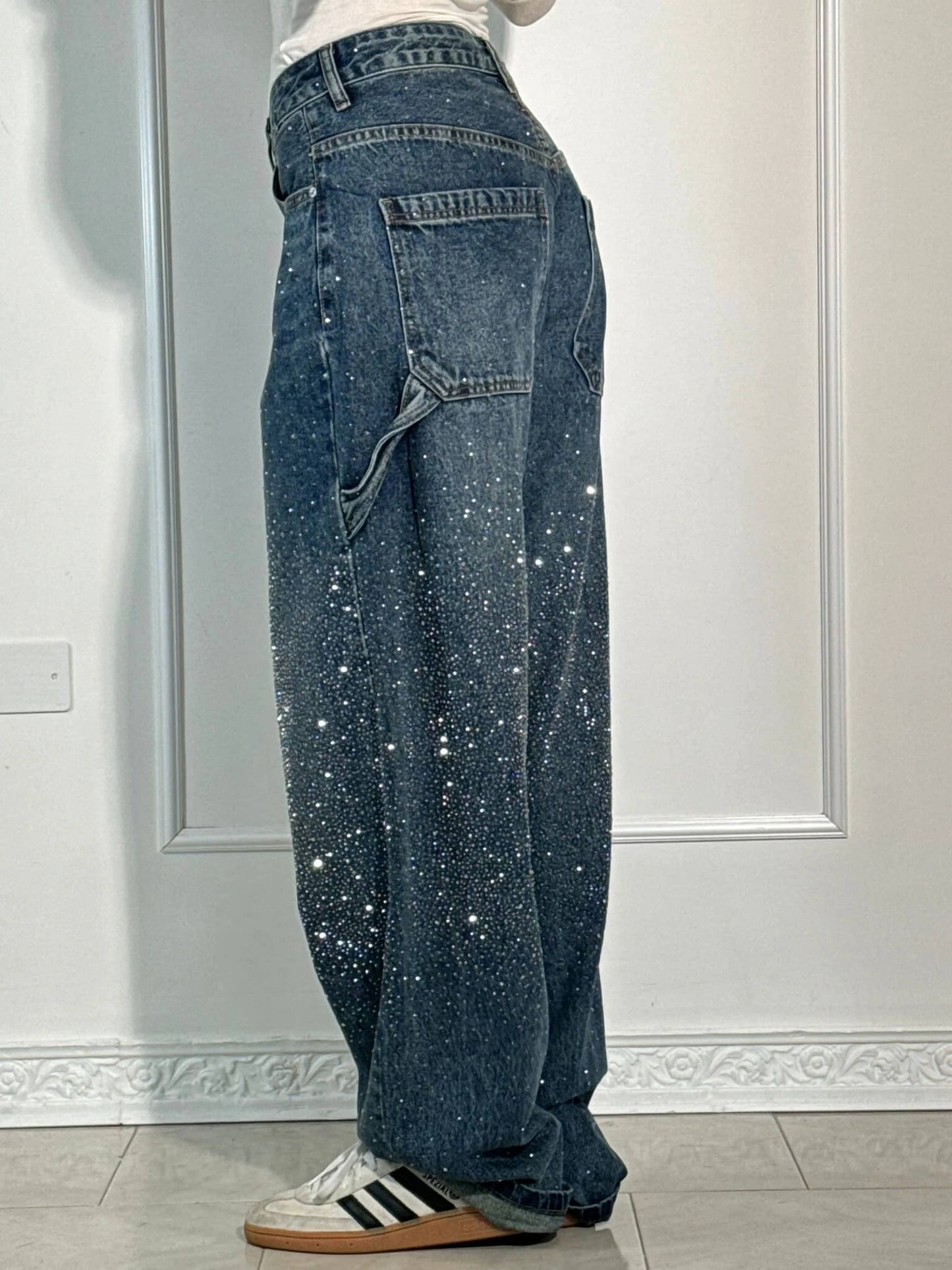 Pantalón vaquero glitter