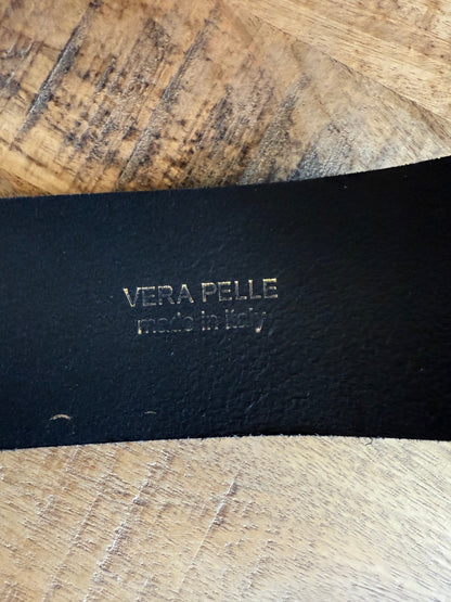 Cinturón ancho piel elástico