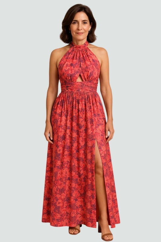 Maya - Vestido largo estampado