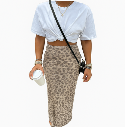 Falda Larga Animal Print