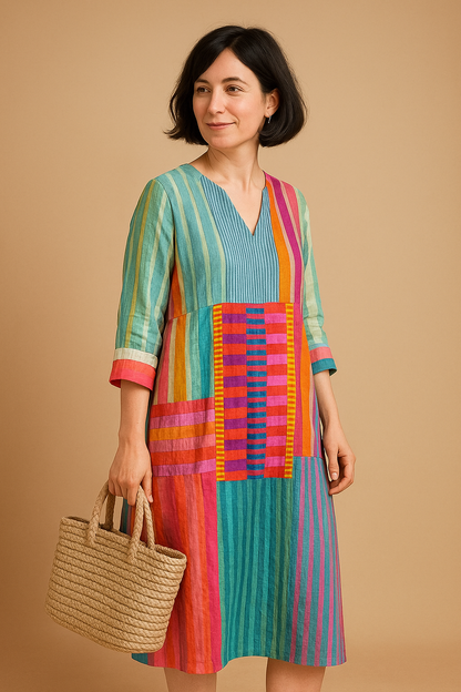 RITA | Vestido midi estampado