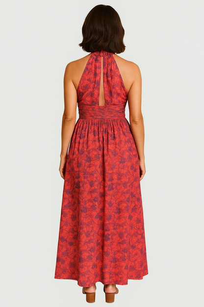 Maya - Vestido largo estampado
