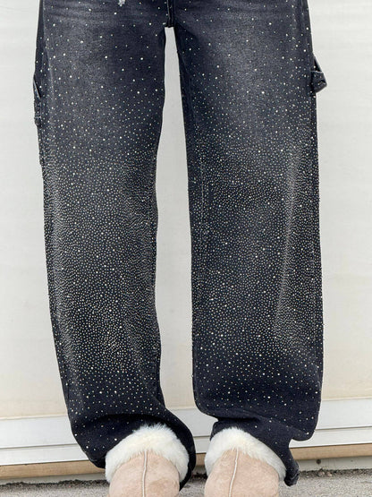 Pantalón vaquero glitter