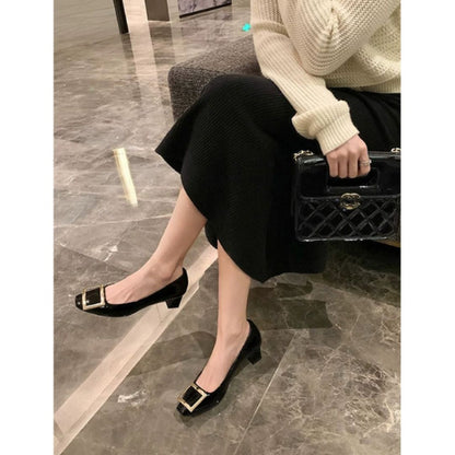 Narella™ | Sandalias elegantes con tacón medio y punta cuadrada