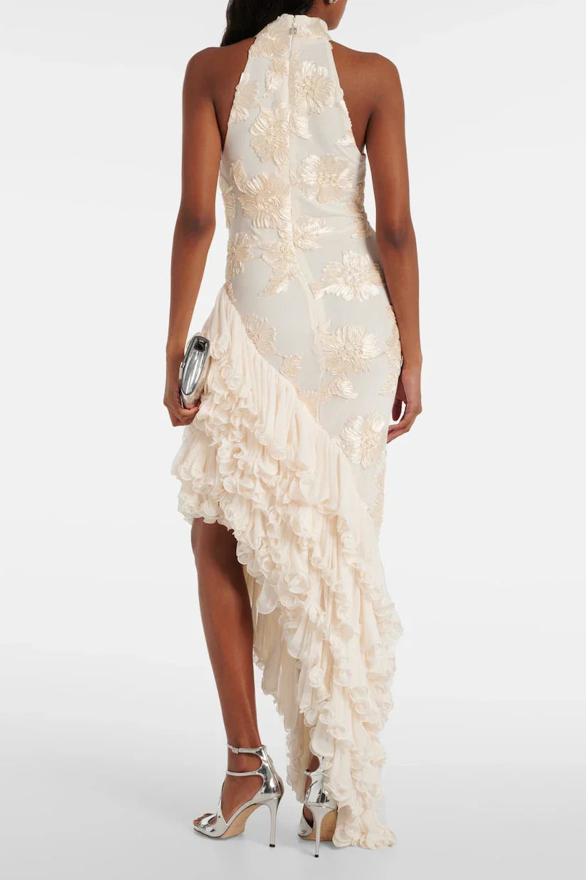 Vestido Asimétrico Marfil