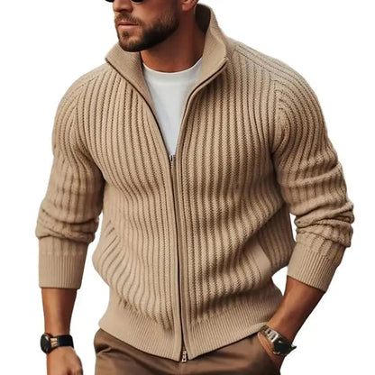 Chaqueta Acolchada con Cremallera para Hombre - Estilo y Comodidad Ideal para Primavera y Otoño