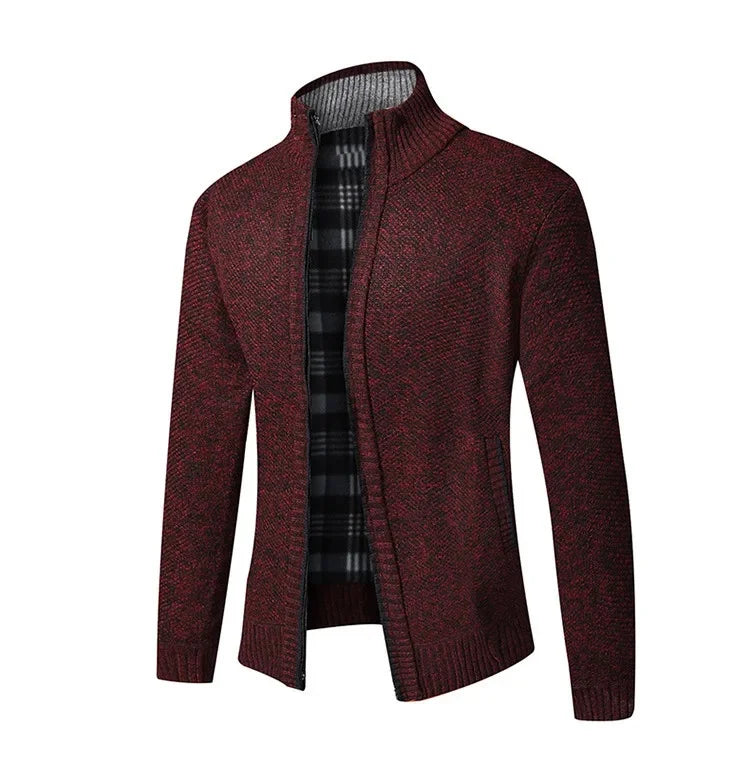 Suéter de Punto Grueso con Cuello Alto y Ajuste Slim - Confort Ideal para Otoño e Invierno, Disponibles en Tallas Grandes