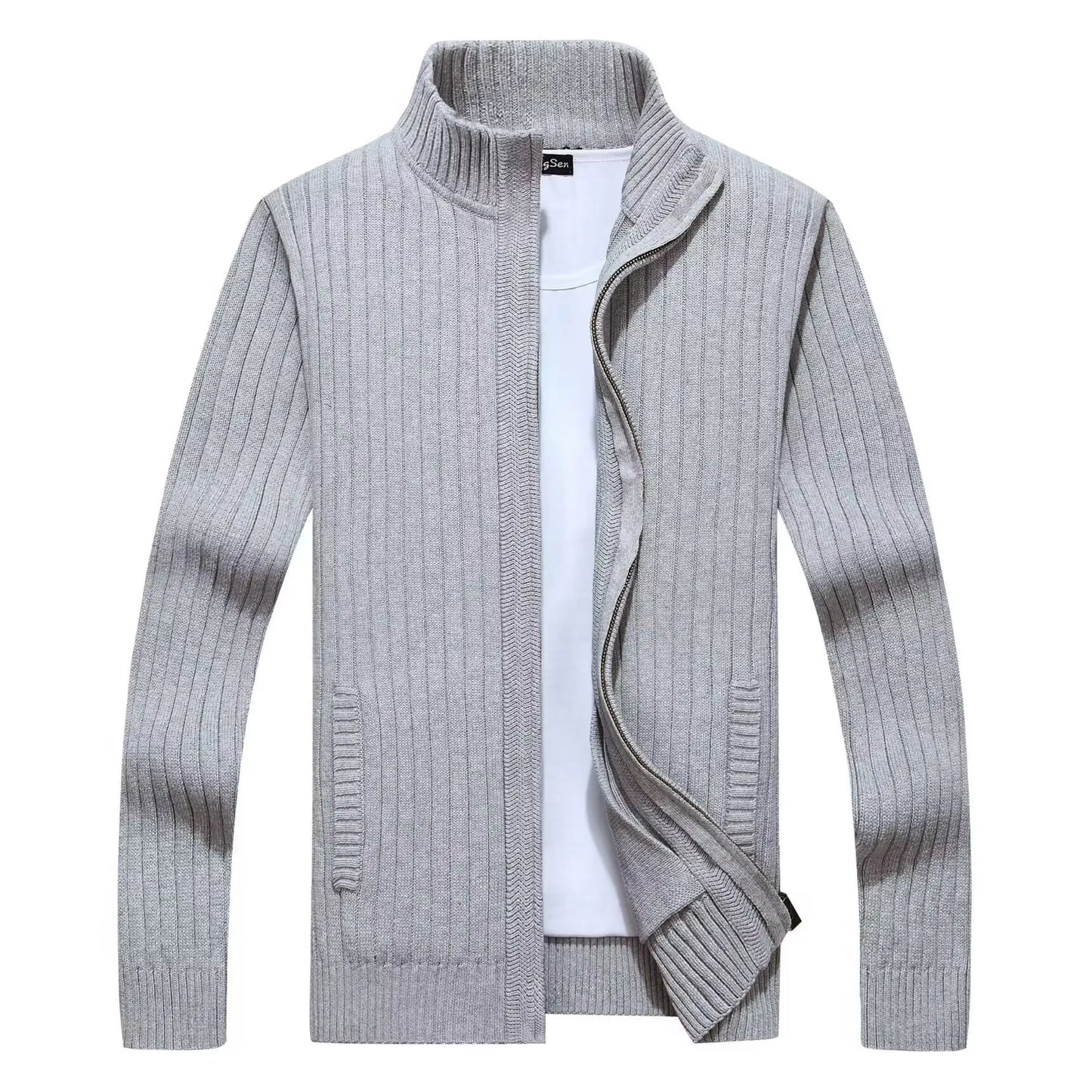 Chaqueta Acolchada con Cremallera para Hombre - Estilo y Comodidad Ideal para Primavera y Otoño