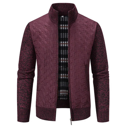 Julien: Abrigo de punto elegante para hombres, diseño slim y máxima comodidad.