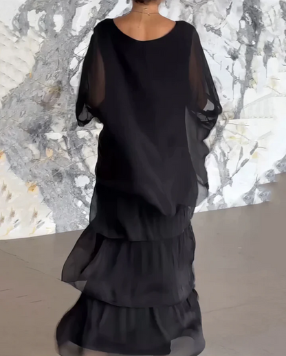 Florencia - Vestido largo con volantes