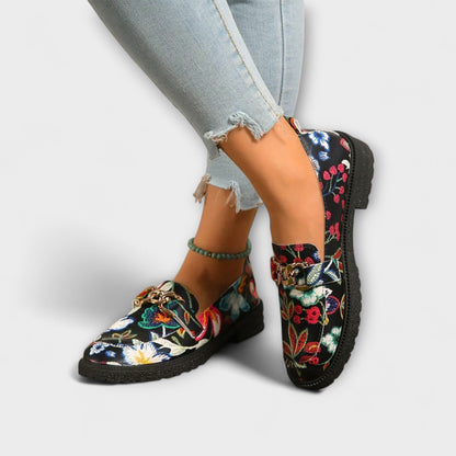 Orla – Mocasines coloridos con estampado de flores