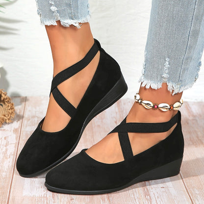 Élise® – Bailarinas con tiras cruzadas para un confort elegante