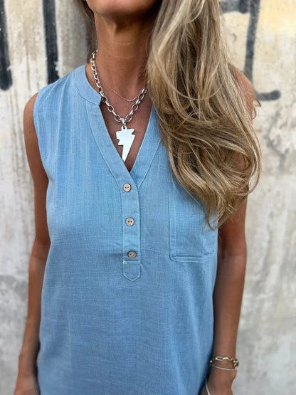 Leire - Mini vestido sin mangas