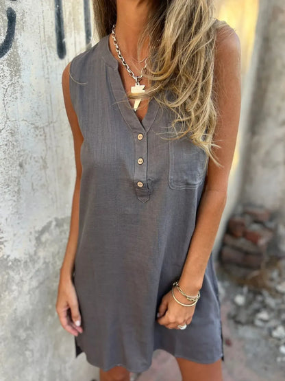 Leire - Mini vestido sin mangas