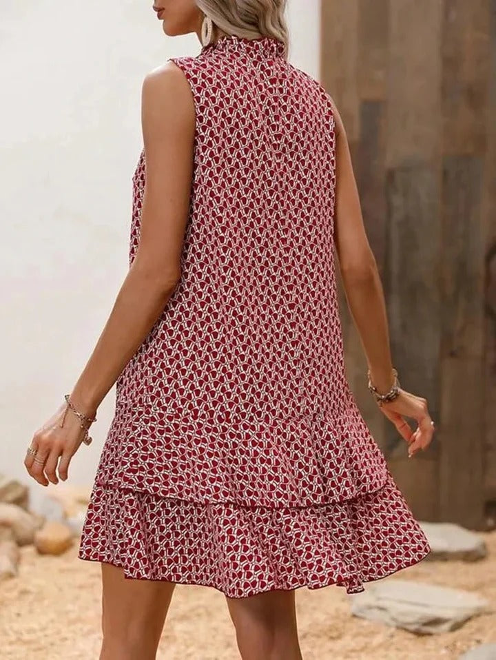 VICKY - VESTIDO ESTAMPADO SIN MANGAS