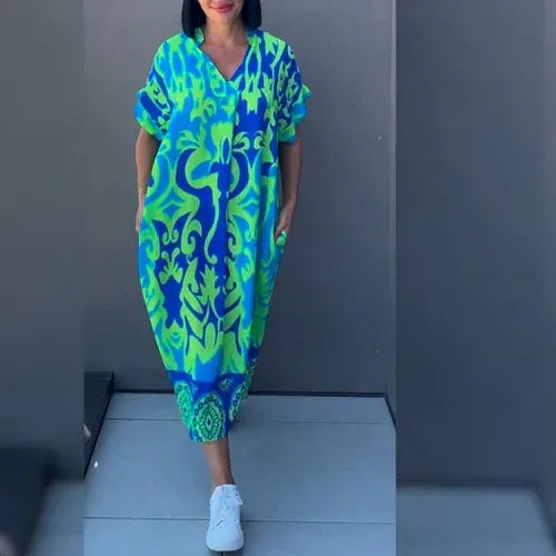 Marga - Vestido midi estampado