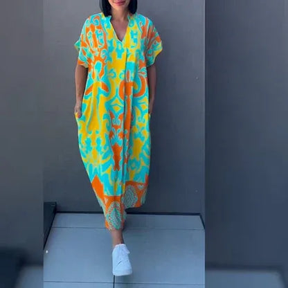 Marga - Vestido midi estampado