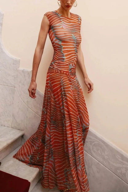 Triana - Conjunto de body y falda larga